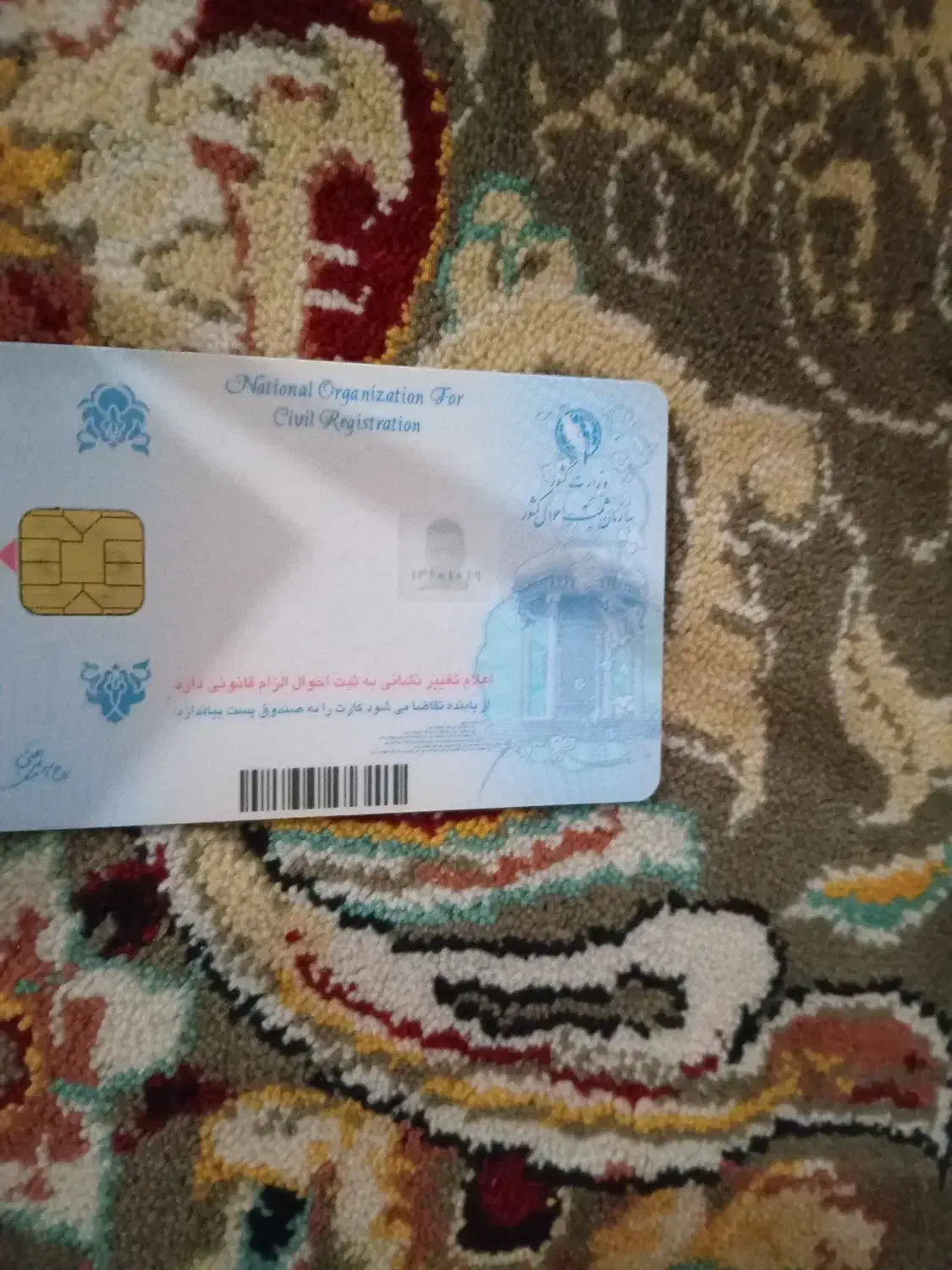 دوتاکارت ملی پیدا شوددرپردیسان|اشیا|قم, قلعه کامکار|دیوار