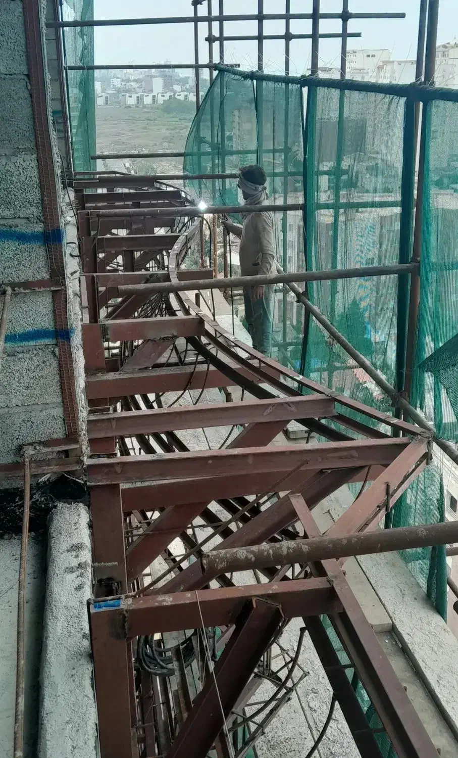 جوشکاری(رابیتس،زیرسازی نما)|خدمات پیشه و مهارت|گنبد کاووس, |دیوار