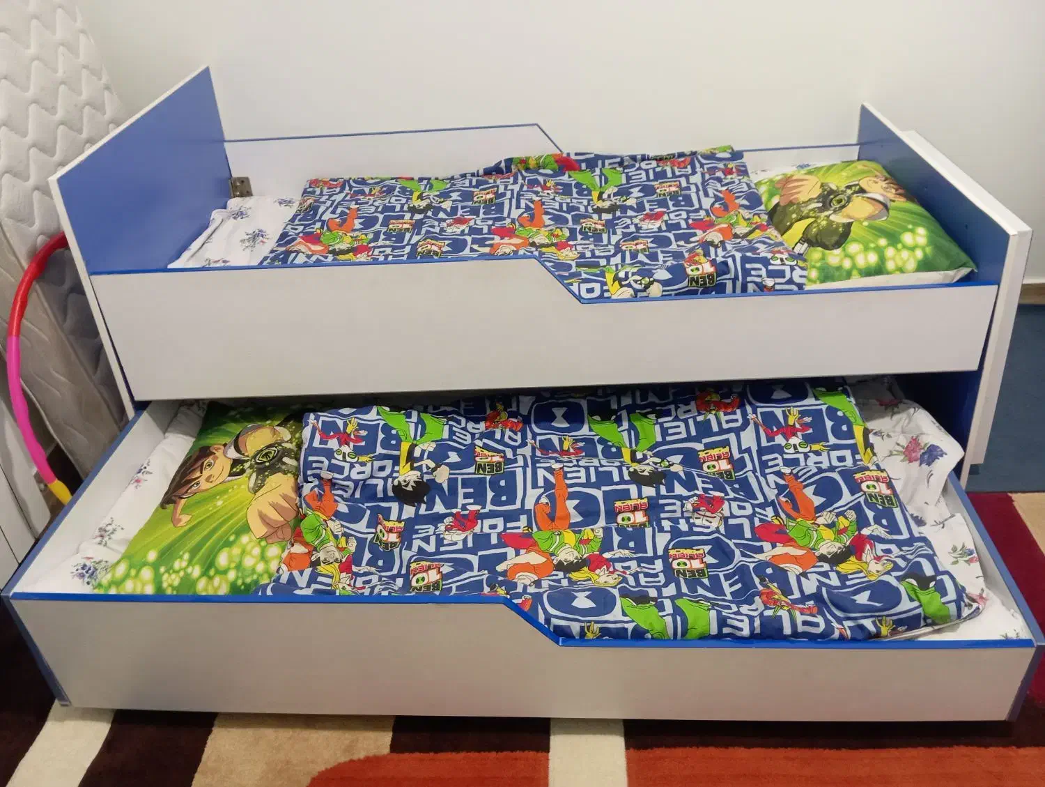 تخت و کمد   2طبقه پسران و دخترانه|تخت و سرویس خواب|فیروزکوه, |دیوار