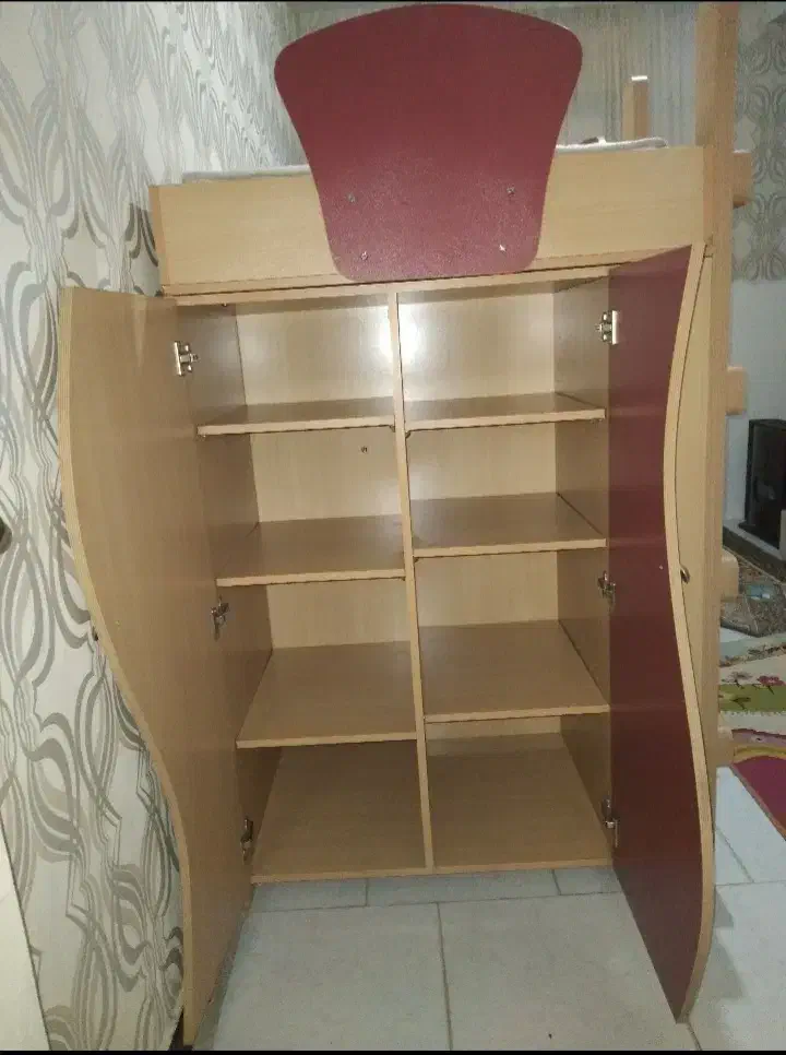 تخت دوطبقه کودک ونوجوان|تخت و سرویس خواب|فردیس, شهرک اسکویی|دیوار