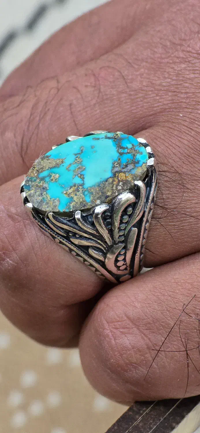 انگشتر فیروزه نیشابور|جواهرات|لار, |دیوار