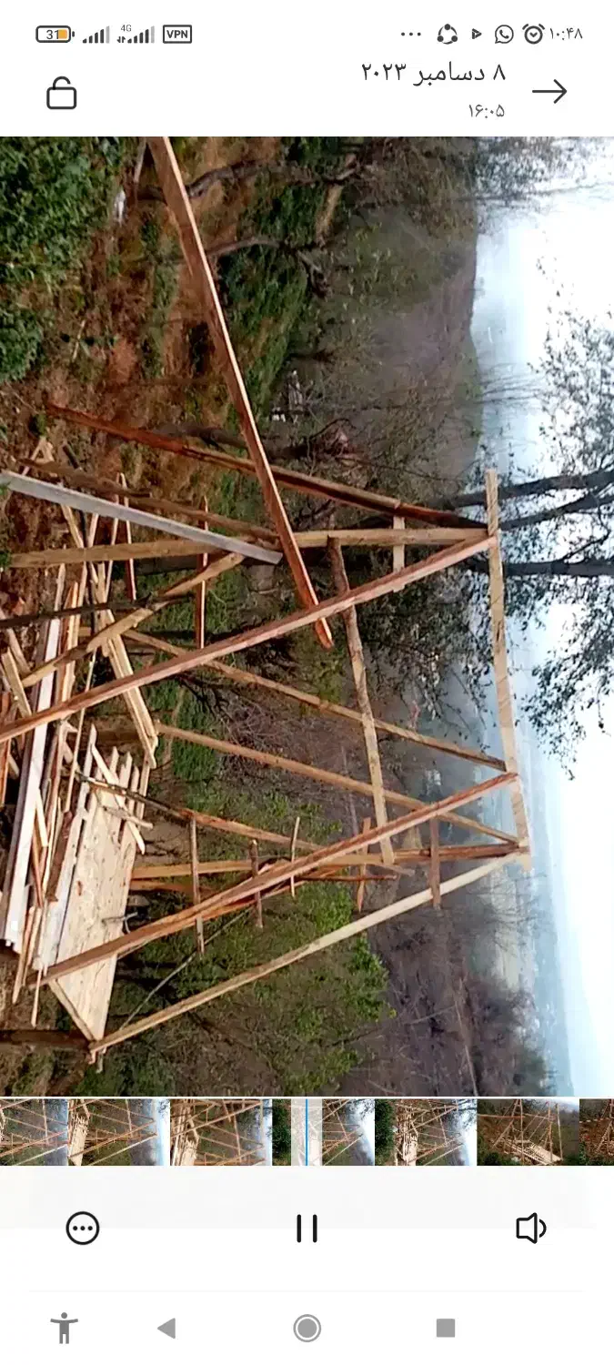 ۲۰۰متر زمین باغی ( کلبه نیمه ساخت سوئیسی )|فروش زمین و ملک کلنگی|سیاهکل, |دیوار