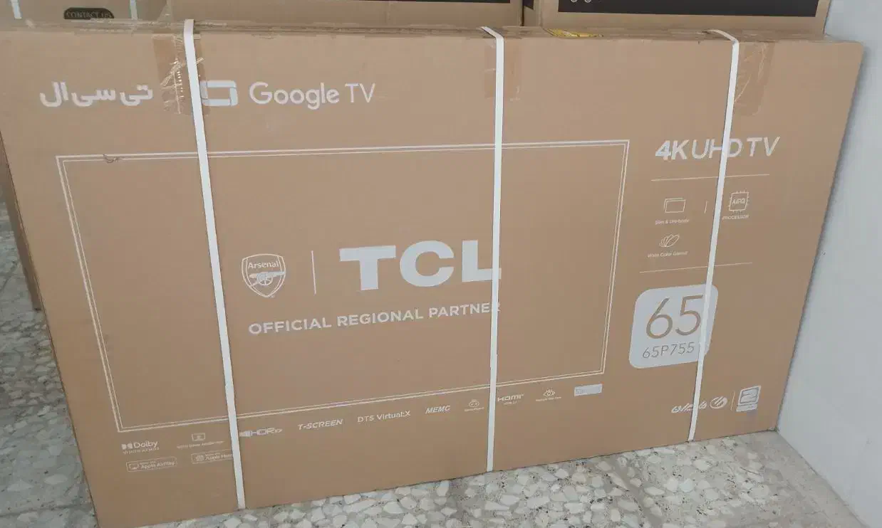 تلویزیون تی سی ال ۶۵ اینچ آکبند دوسال گارانتی|تلویزیون و پروژکتور|خرم‌آباد, |دیوار