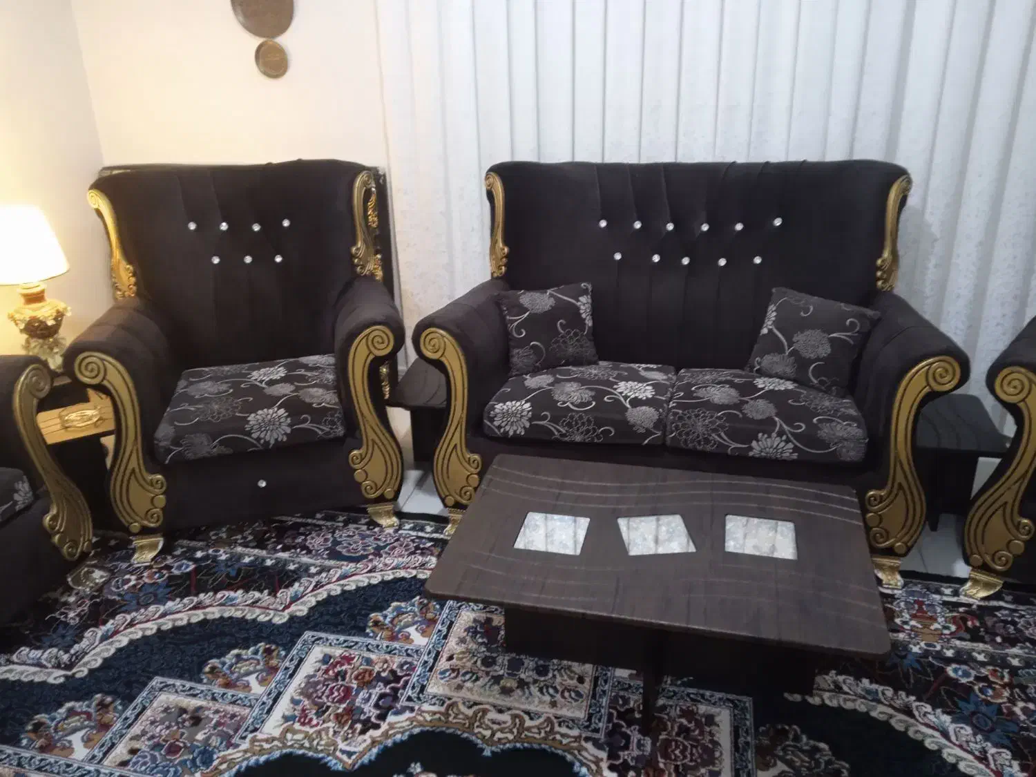 مبل راحتی 7 نفره همراه میز نهارخوری|مبلمان خانگی و میز عسلی|پردیس, فاز ۵|دیوار