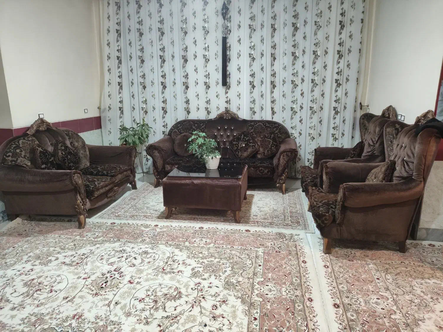 مبل 7نفره راحتی سالم|مبلمان خانگی و میز عسلی|گوآور, |دیوار