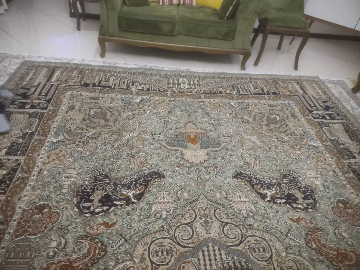 دو عدد فرش 12متری|فرش|تهران, خاک سفید|دیوار