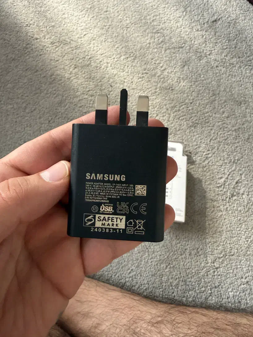 شارژر ۴۵وات اصلی سامسونگ|لوازم جانبی موبایل و تبلت|نظرآباد, شهرک فرهنگیان|دیوار