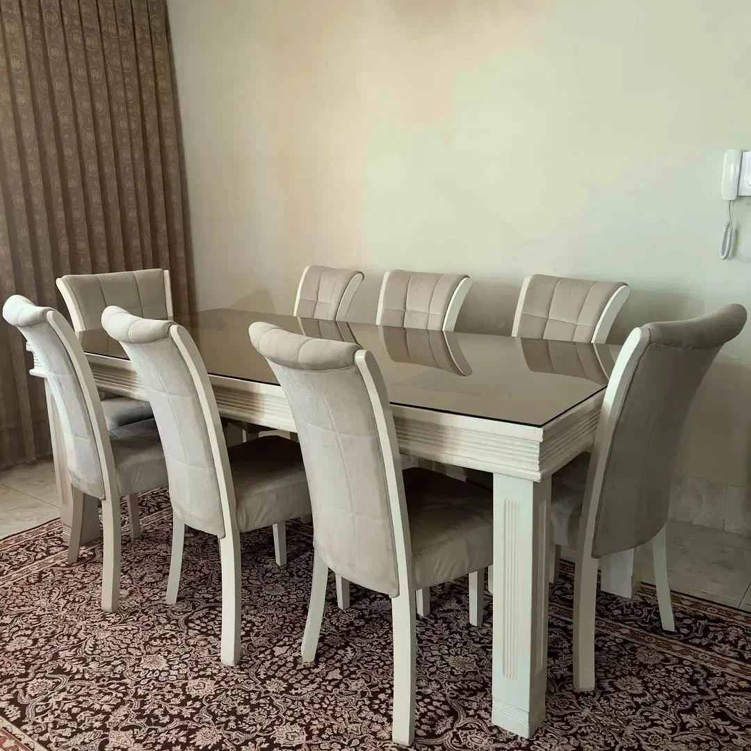 غذا خوری ۸ نفره در حد نو|میز و صندلی غذاخوری|ابهر, |دیوار