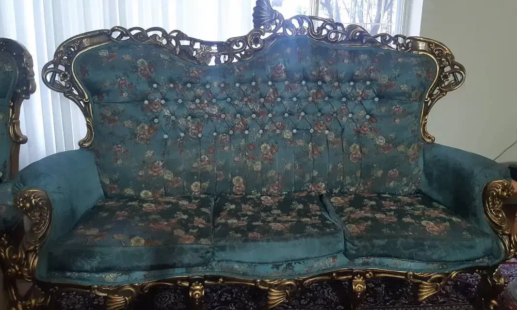 مبل نه نفره سلطنتی|مبلمان خانگی و میز عسلی|آمل, |دیوار