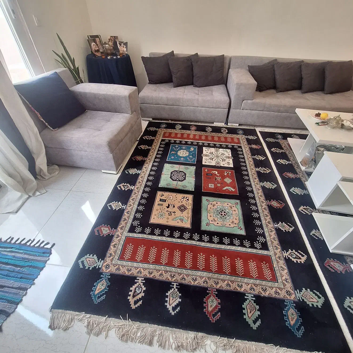 فرش 4 متری طرح گلیم|فرش|کیش, |دیوار