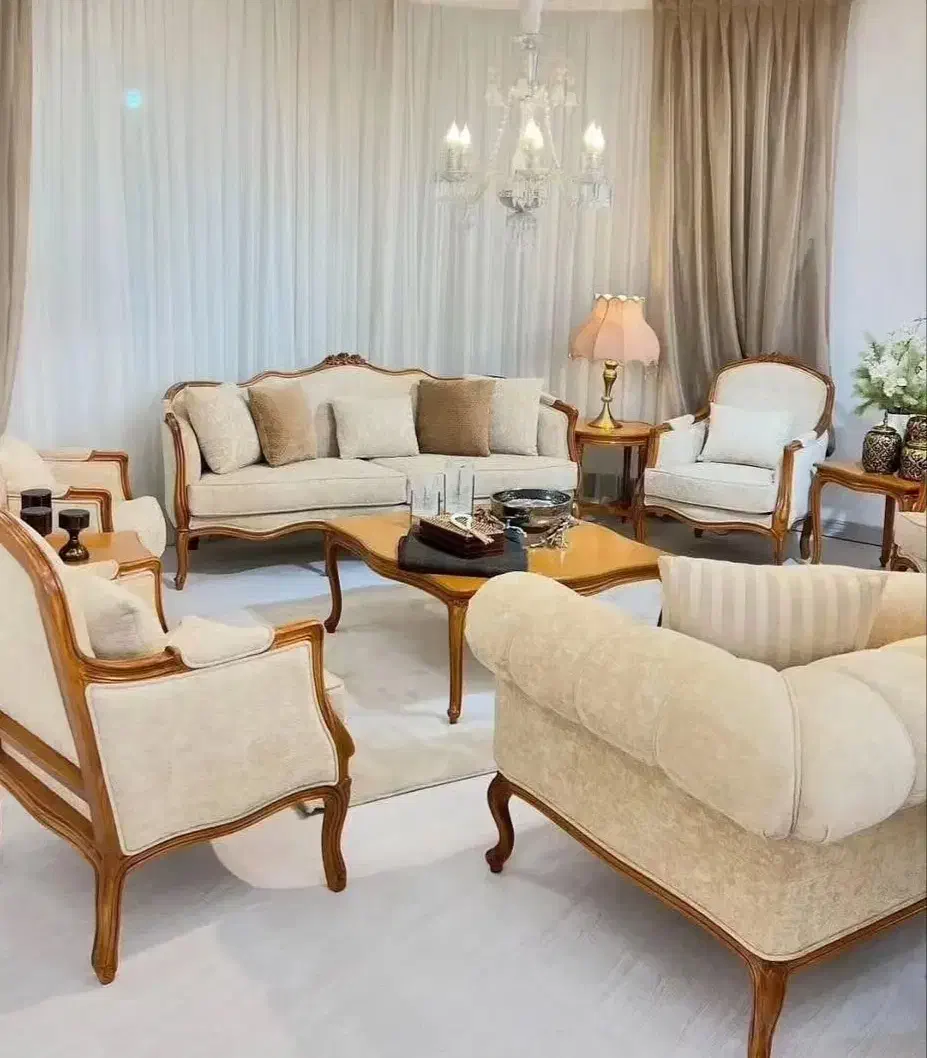مبل کلاسیک کوئین فرانسوی|مبلمان خانگی و میز عسلی|قیدار, |دیوار