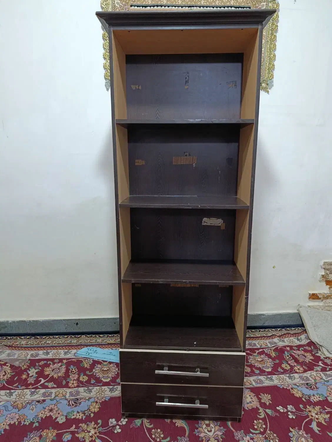 کتابخانه|کتابخانه، شلف، قفسه‌های دیواری|خرم‌آباد, |دیوار