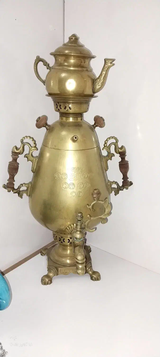 سماور روسی و سماور زغالی قدیمی|سماور، چایساز، قهوهساز|اهر, |دیوار