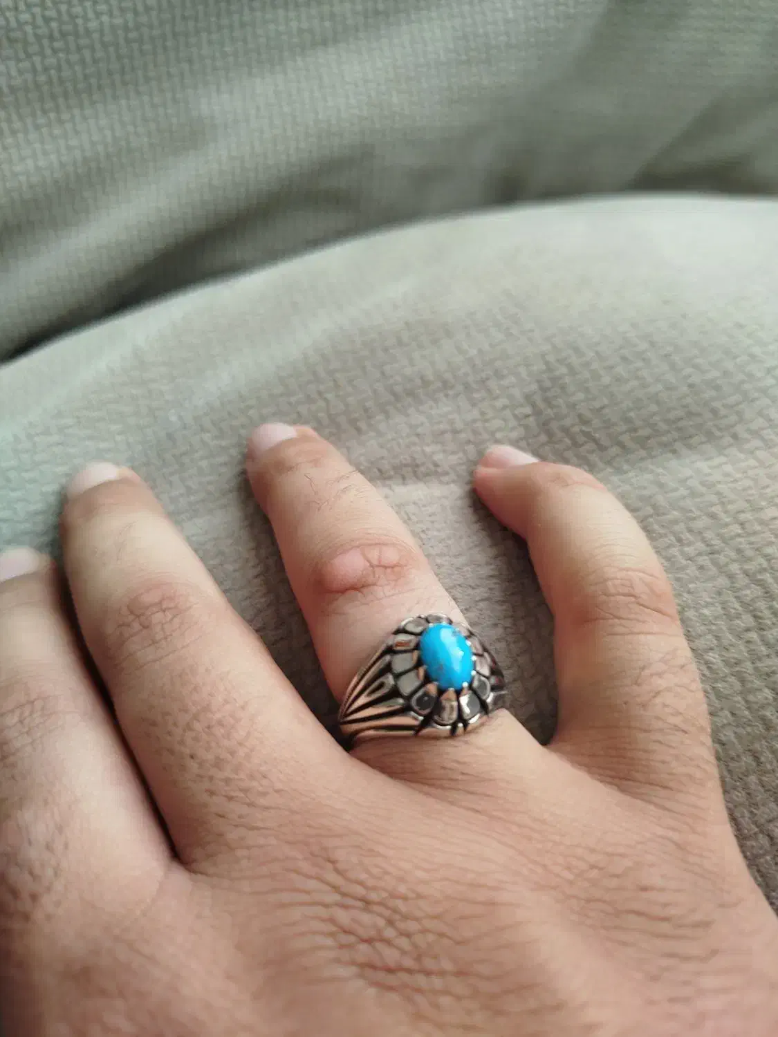 انگشتر فیروزه نیشابور اعلا رکاب شیخ احمد|جواهرات|الوند, |دیوار