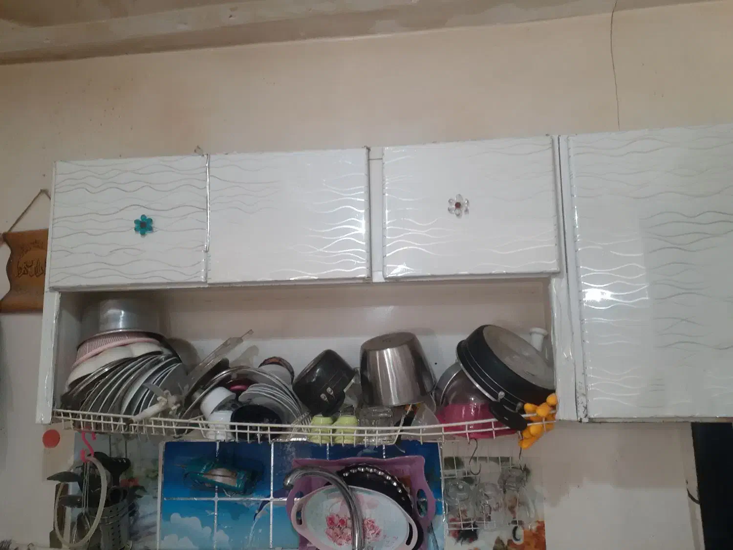 کابیت دست دوم فروشی|آب‌چکان و نظم‌دهنده ظروف|کبودرآهنگ, |دیوار