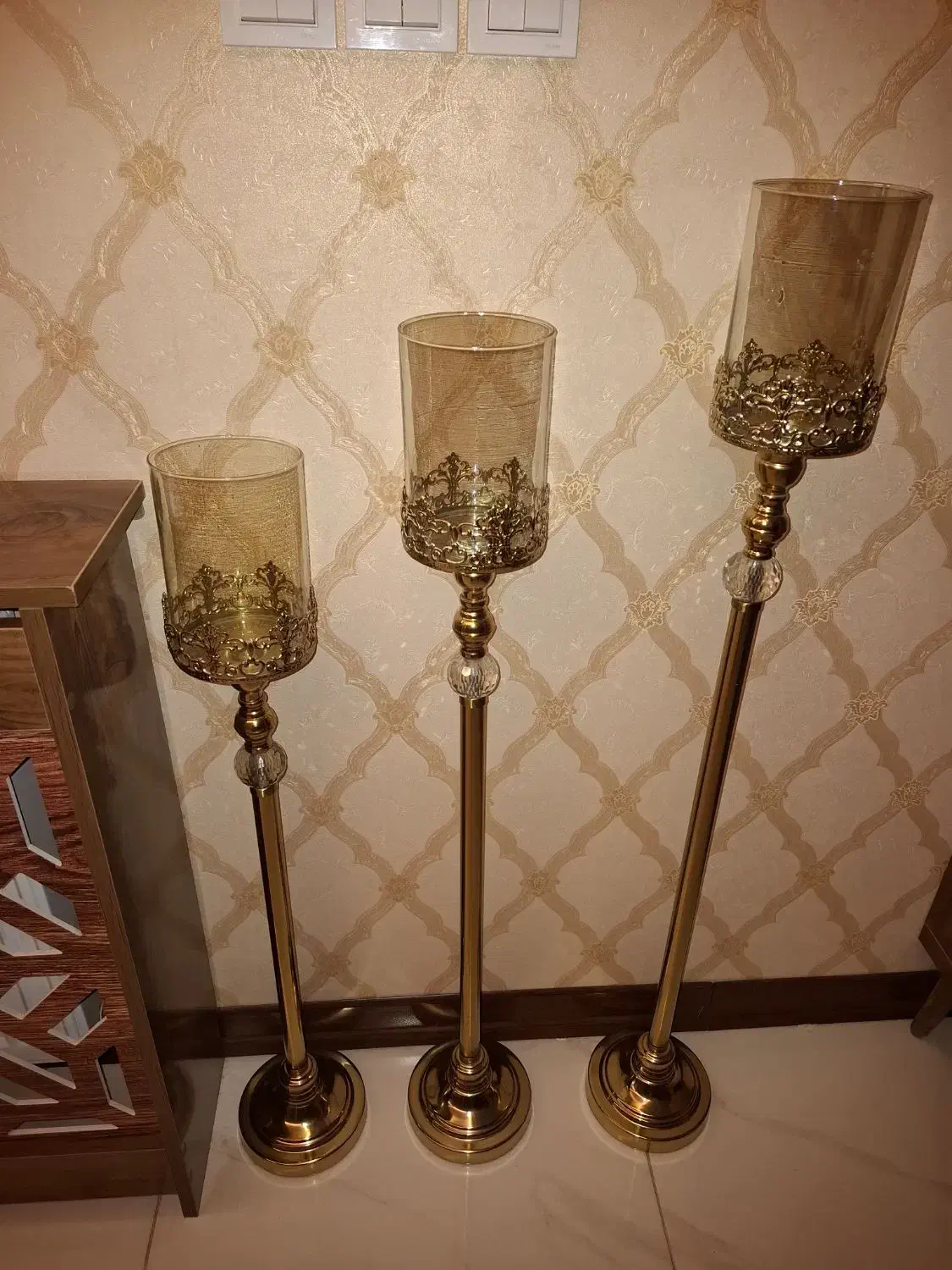 شمعدان کنار سالنی|چراغ خواب و آباژور|کرج, شهرک بنفشه|دیوار