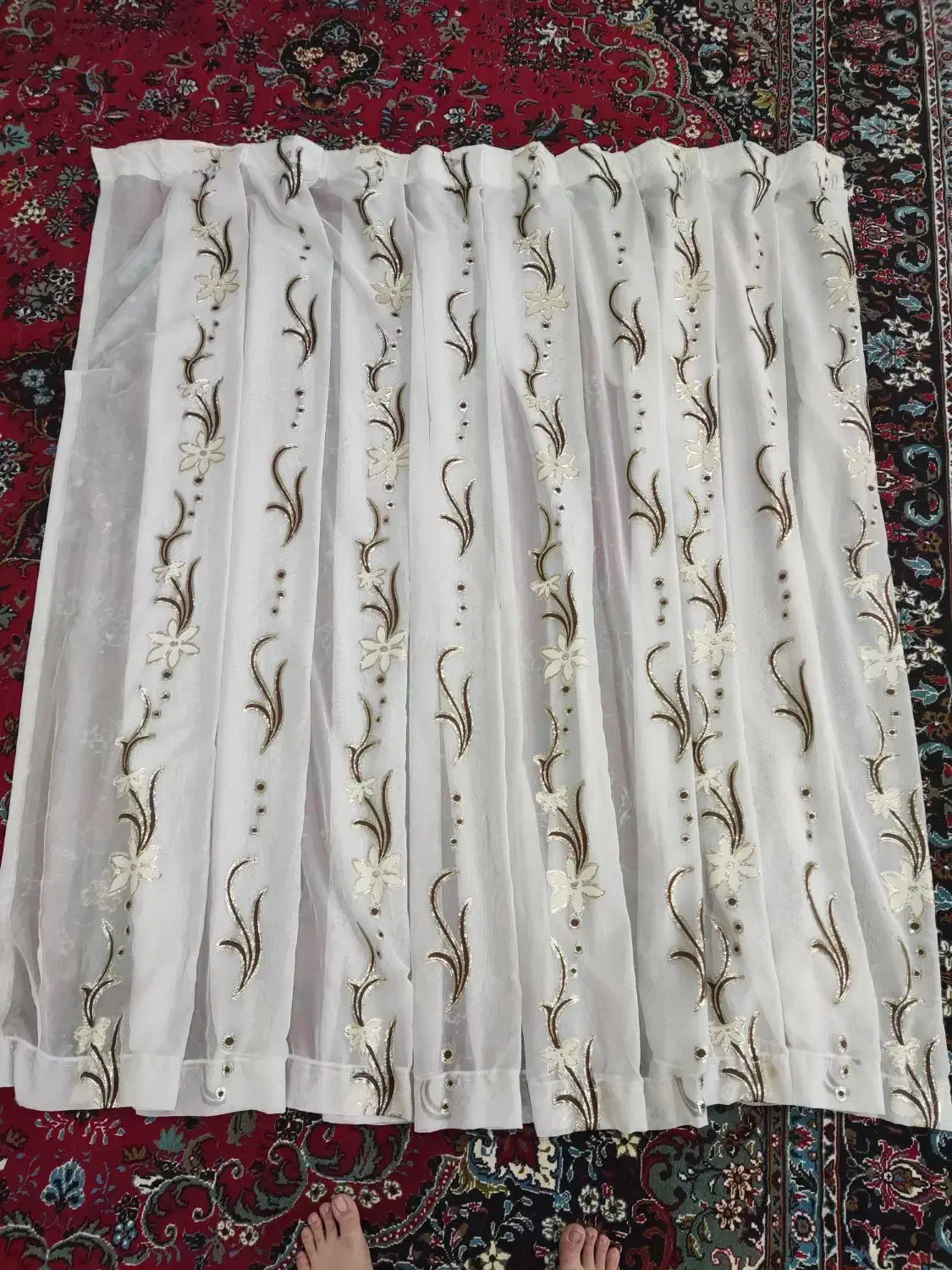 فروش پرده طرح گندم|پرده، رانر، رومیزی|ملایر, |دیوار