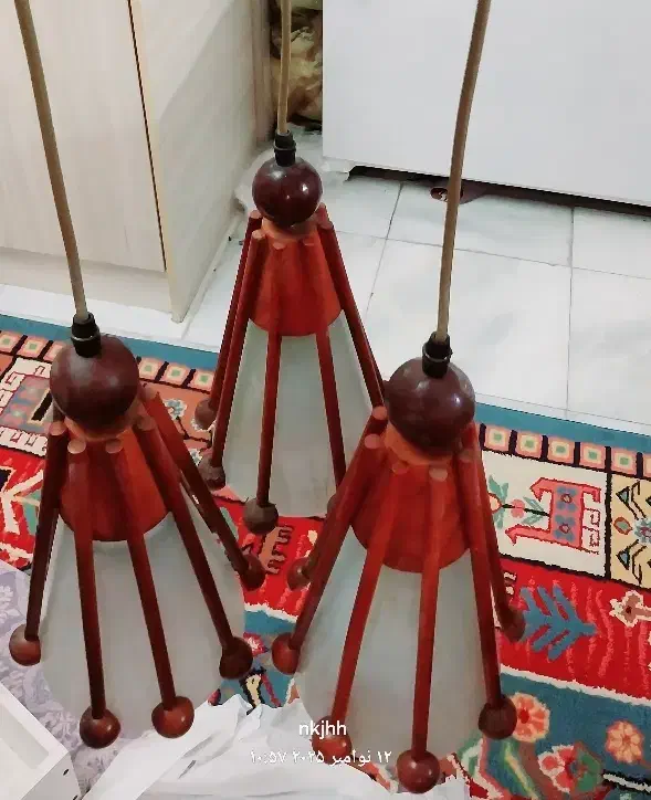 لوسترچوبی|لوستر و چراغ آویز|شاهینشهر, فردوسی|دیوار