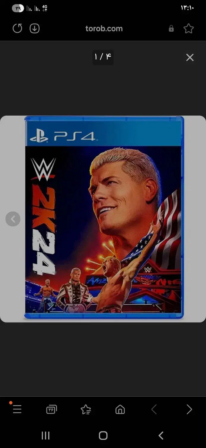 دیسک بازی wwe2k24 ps4|کنسول، بازی ویدئویی و آنلاین|سهند, |دیوار
