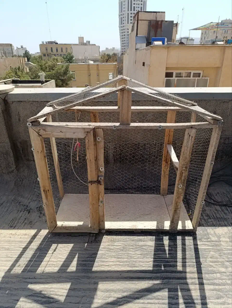 قفس مرغ و خروس یکیش نو یکیش استفاده شده|لوازم جانبی حیوانات|مشهد, کوشش|دیوار