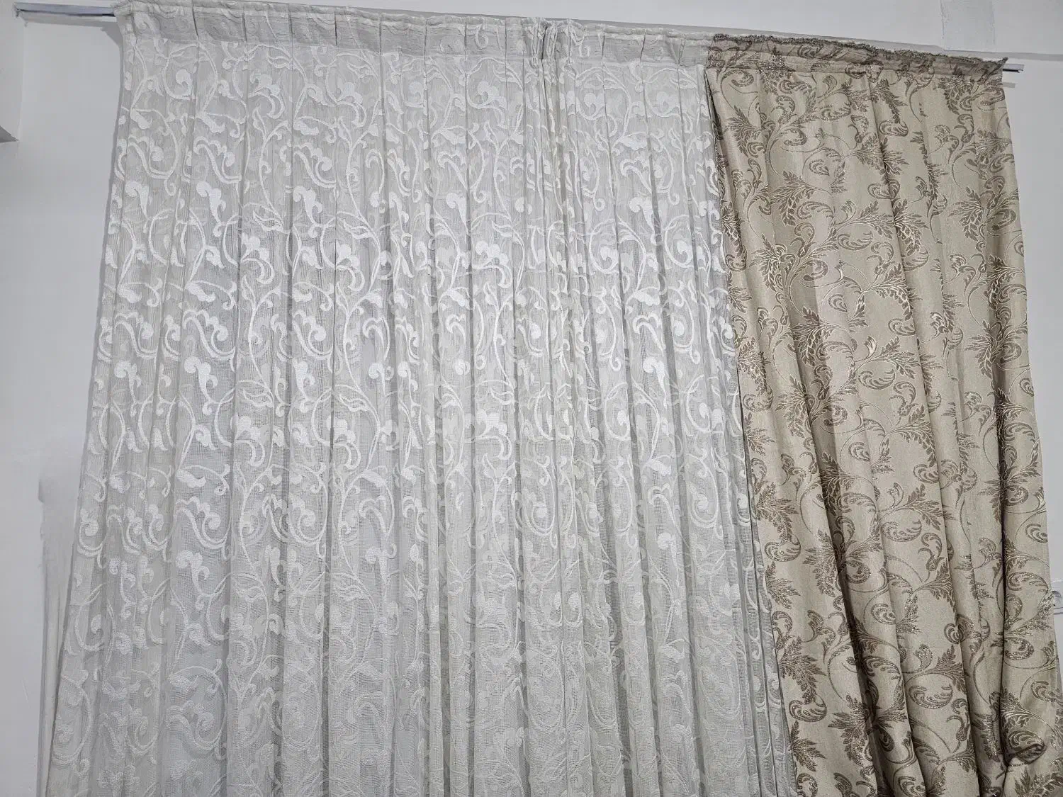 3 عدد پرده|پرده، رانر، رومیزی|اهواز, کیان اباد|دیوار