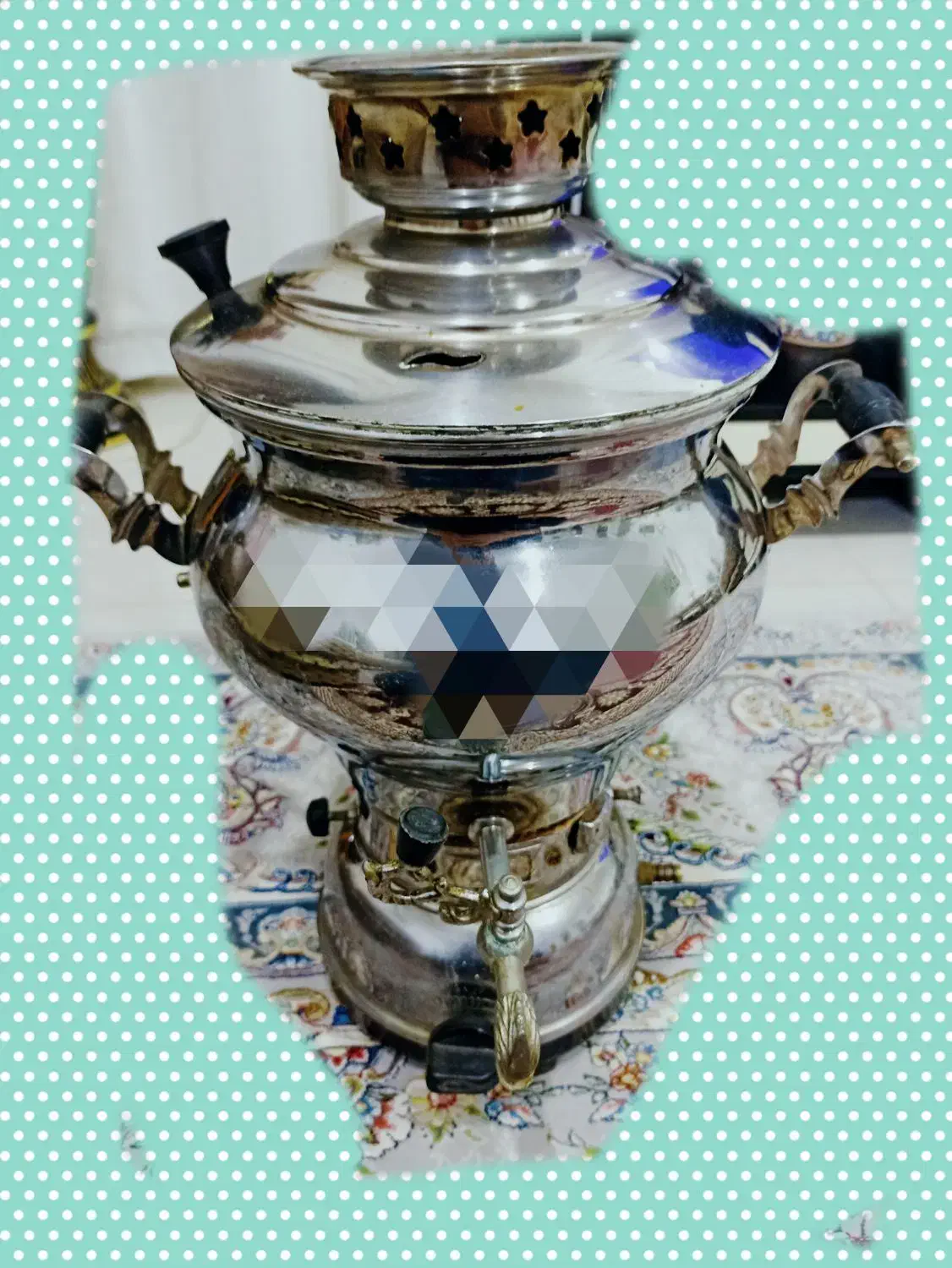 سماور گازی طوفان ۵ لیتری استیل|سماور، چای‌ساز، قهوه‌ساز|خمین, |دیوار