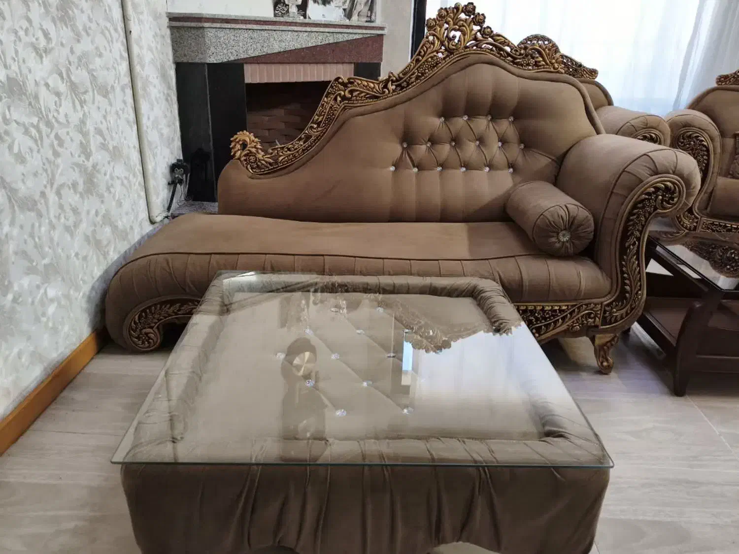 فروش مبل ۶ نفره با جلو مبلی|مبلمان خانگی و میز عسلی|مشهد, رضاشهر|دیوار