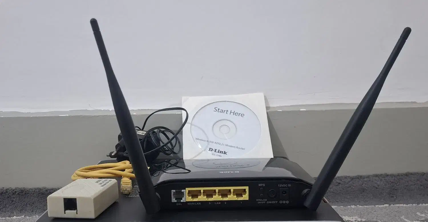 مودم دو آنتنه دلینک Adsl|مودم و تجهیزات شبکه|ایذه, |دیوار