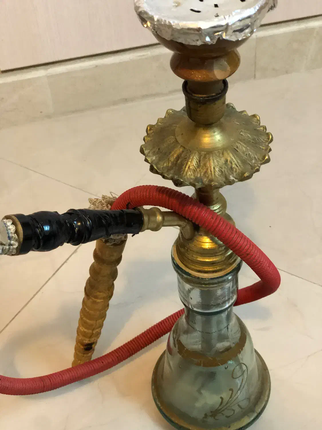 قلیان بدنه برنجی|کلکسیون و سرگرمی|ساری, |دیوار