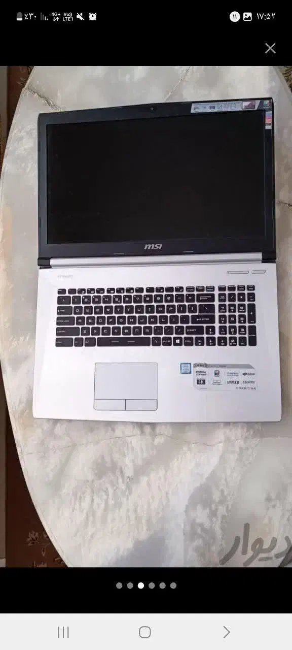 لپتاپ msi core i7 6700hq|رایانه همراه|قوچان, |دیوار