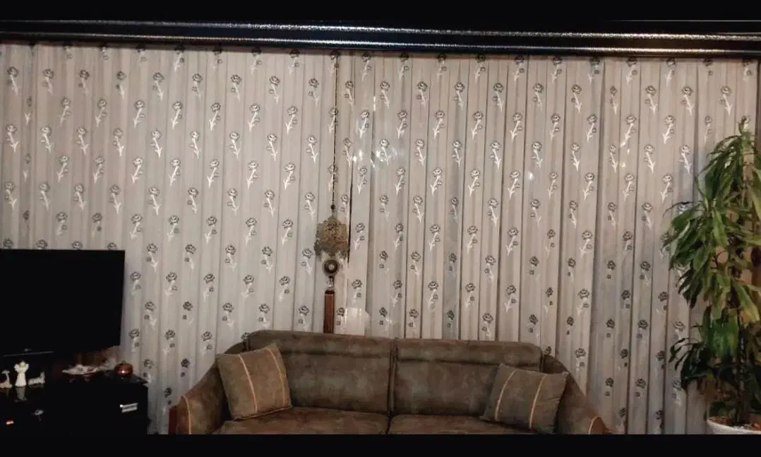 پرده حریر ترک ۶متری ،همراه با کتیبه|پرده، رانر، رومیزی|لاهیجان, کوی خزر|دیوار