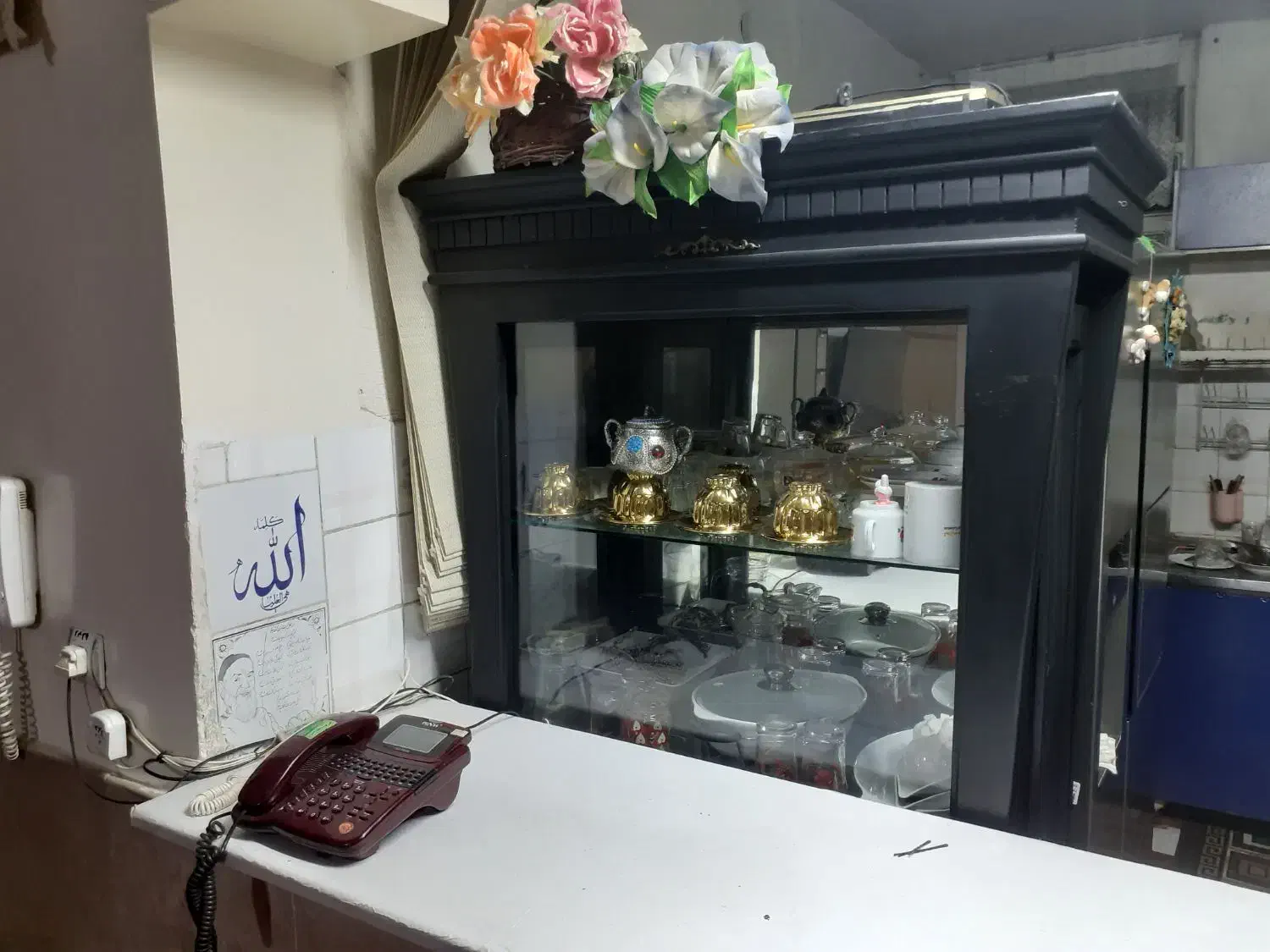 بوفه تمام چوب|بوفه، ویترین، کنسول|نگین شهر, |دیوار