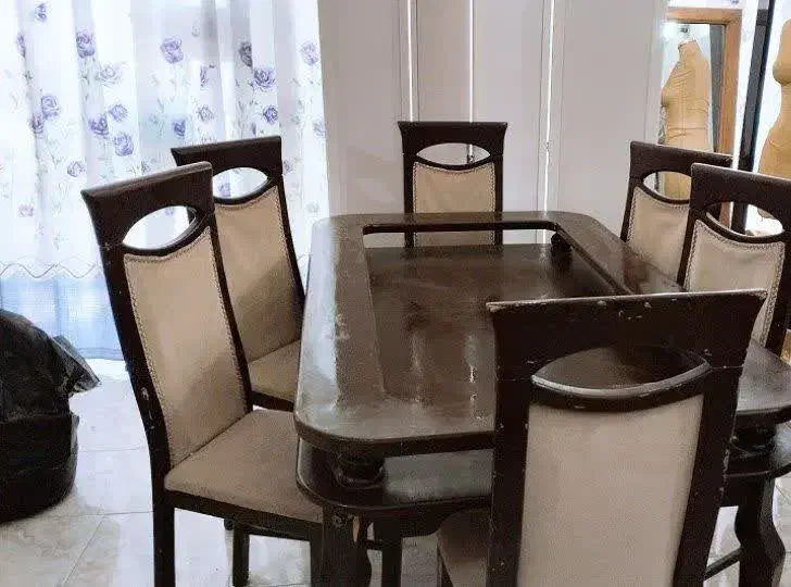 میز نهارخوری با شش صندلی|میز و صندلی غذاخوری|بیرجند, |دیوار