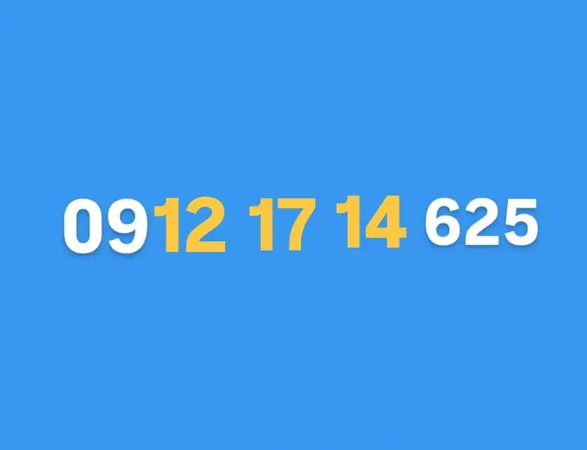 سیمکارت کد یک 625 14 17 0912|سیم‌کارت|تهران, جنت‌آباد جنوبی|دیوار