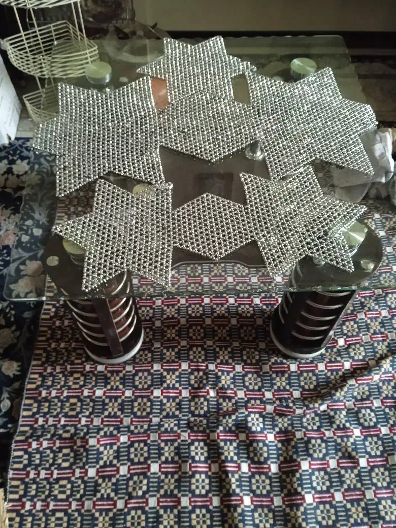 ۸ تکه رومیزی تزیینی مروارید بافی|پرده، رانر، رومیزی|تهران, مشیریه|دیوار