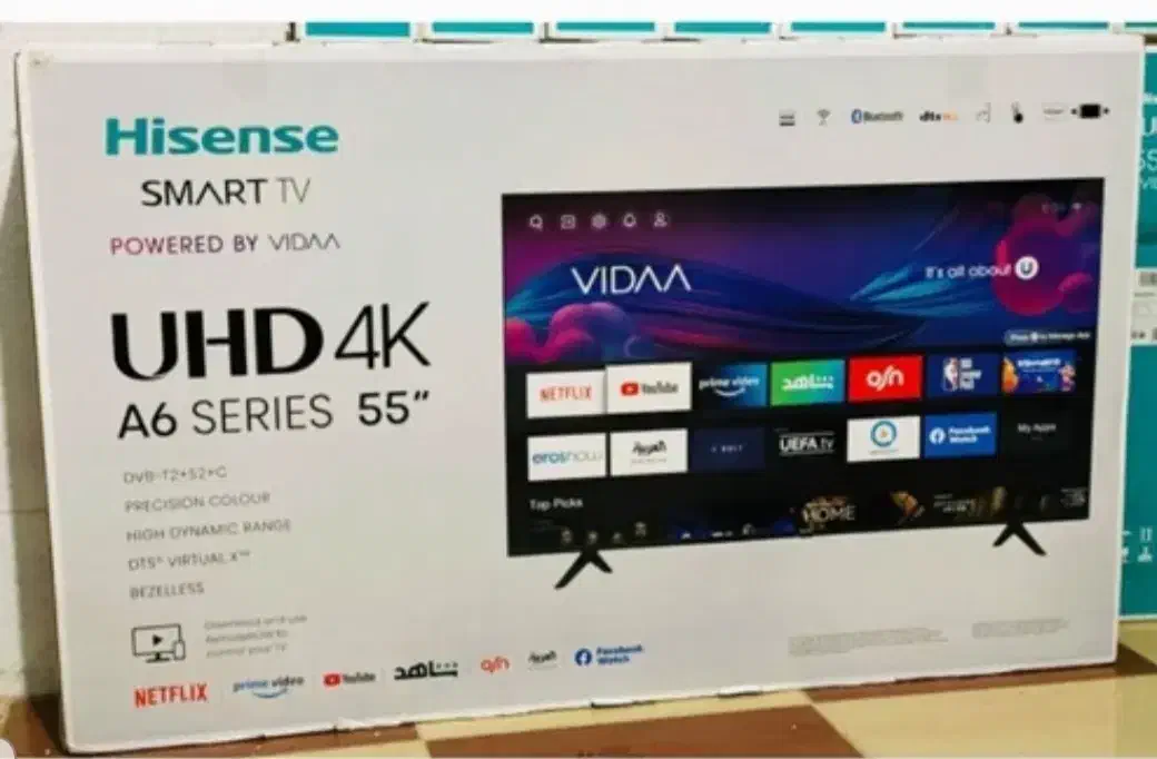 تلویزیون ۵۵ اینچ هایسنس|تلویزیون و پروژکتور|شوش, |دیوار