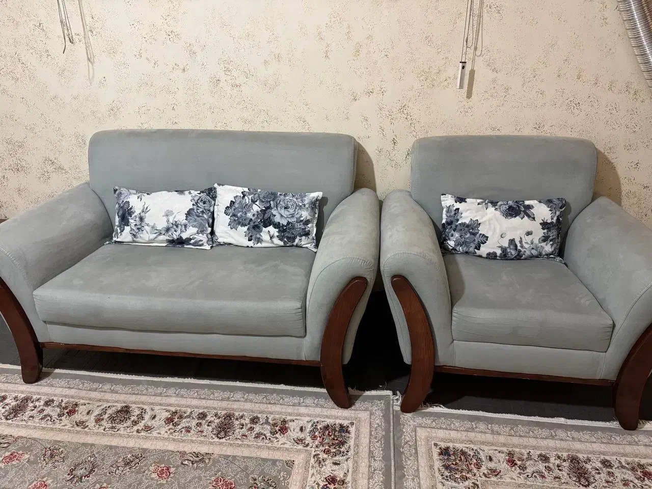 مبل هفت نفره سالم با عسلی|مبلمان خانگی و میز عسلی|کرمانشاه, |دیوار