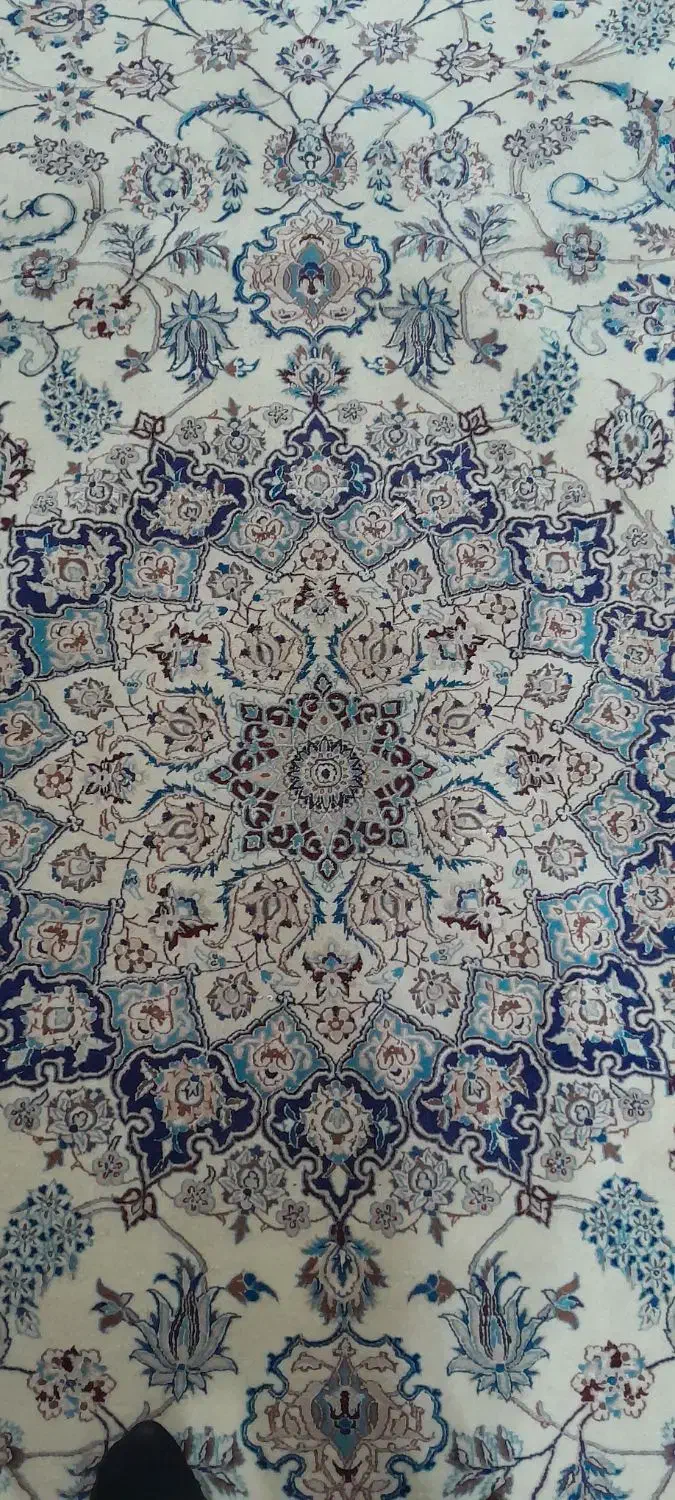 فرش دستباف ابریشم نایین ۹ متری ۶ لا|فرش|اصفهان, آزادان|دیوار