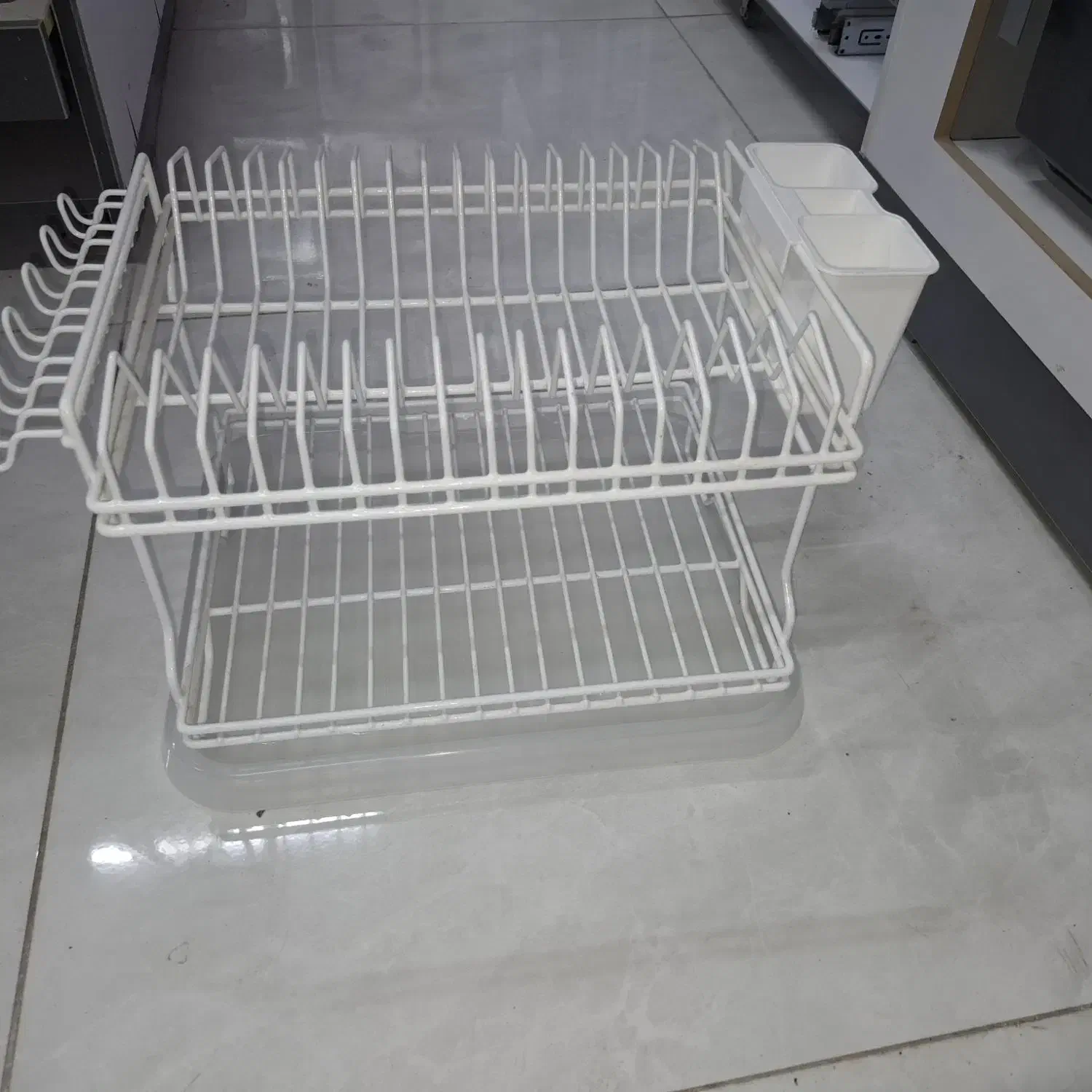سبد ابچکان دو طبقه در دو سایز نو عمده|آب‌چکان و نظم‌دهنده ظروف|قزوین, |دیوار