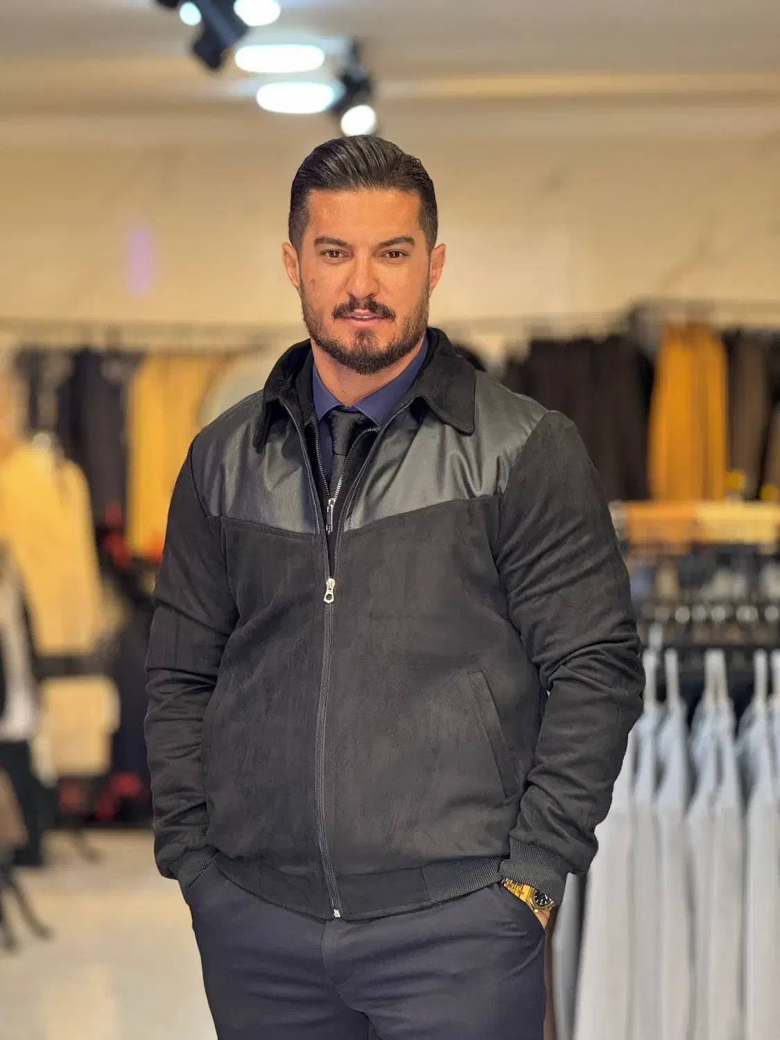 سوشرت چرم تیکه خور(شوک پلاس)|لباس|تبریز, |دیوار