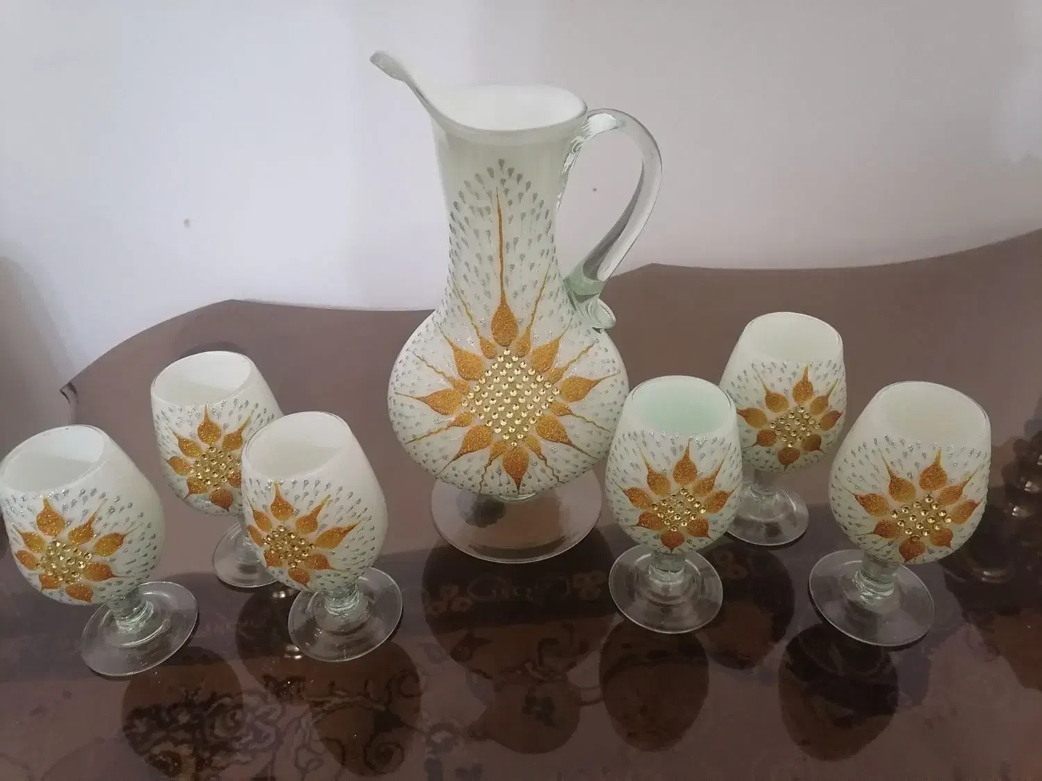 پارچ ولیوان ومیوه خوری|صنایع دستی و سایر لوازم تزئینی|لار, |دیوار