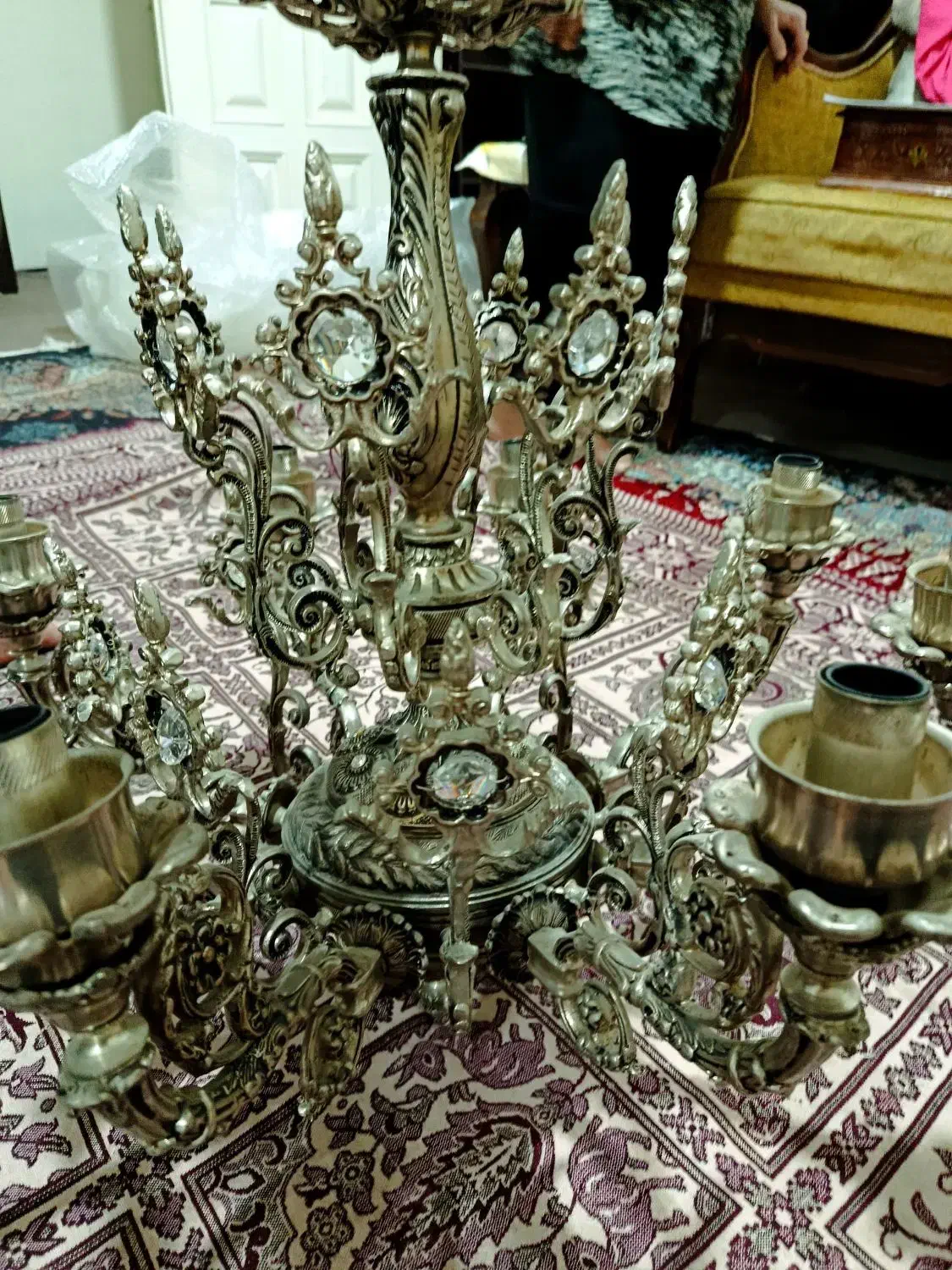 لوستر برنز سالم درحد نو بادوتا دیوار کوب|لوستر و چراغ آویز|تهران, سلسبیل شمالی|دیوار