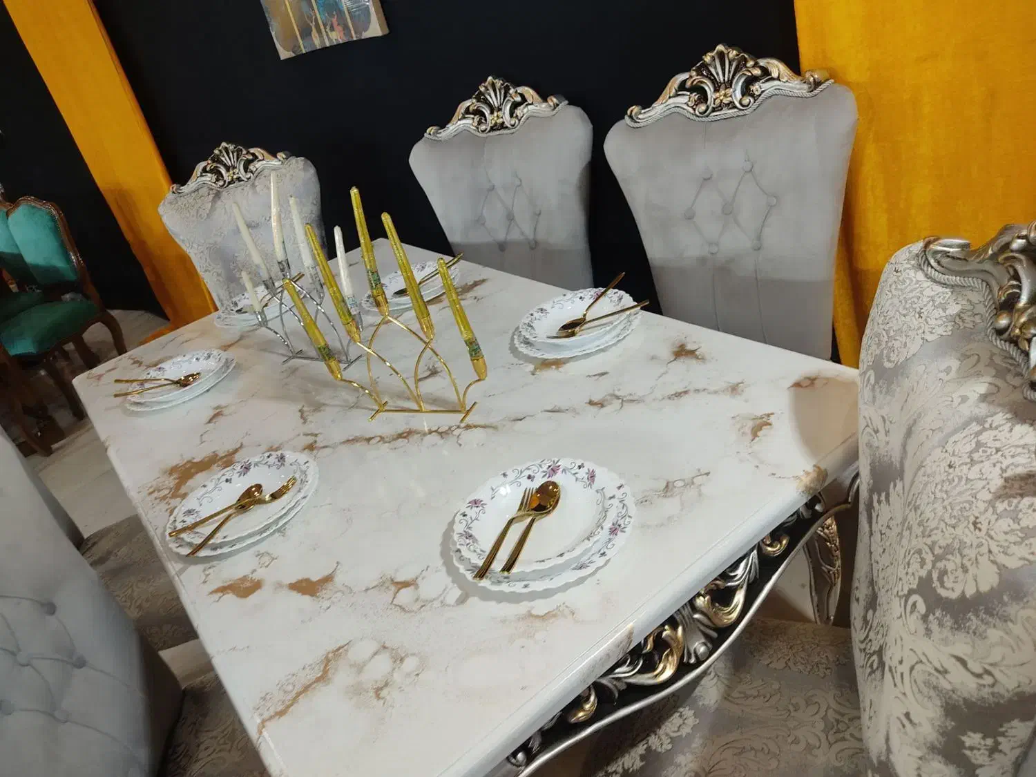 میز ناهارخوری|میز و صندلی غذاخوری|زاهدان, |دیوار