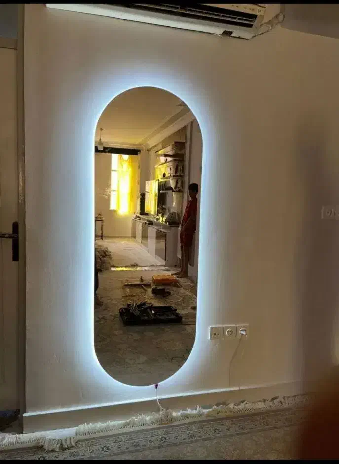 آینه های قدی انتخاب سایز به دلخواه %نورپردازی|آینه|دورود, |دیوار