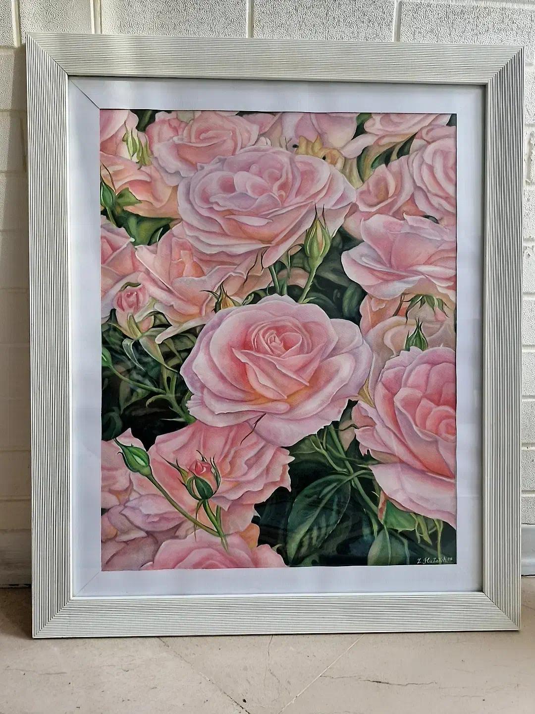 تابلو نقاشی آبرنگ نو|تابلو، نقاشی، عکس|تهران, باغ فیض|دیوار