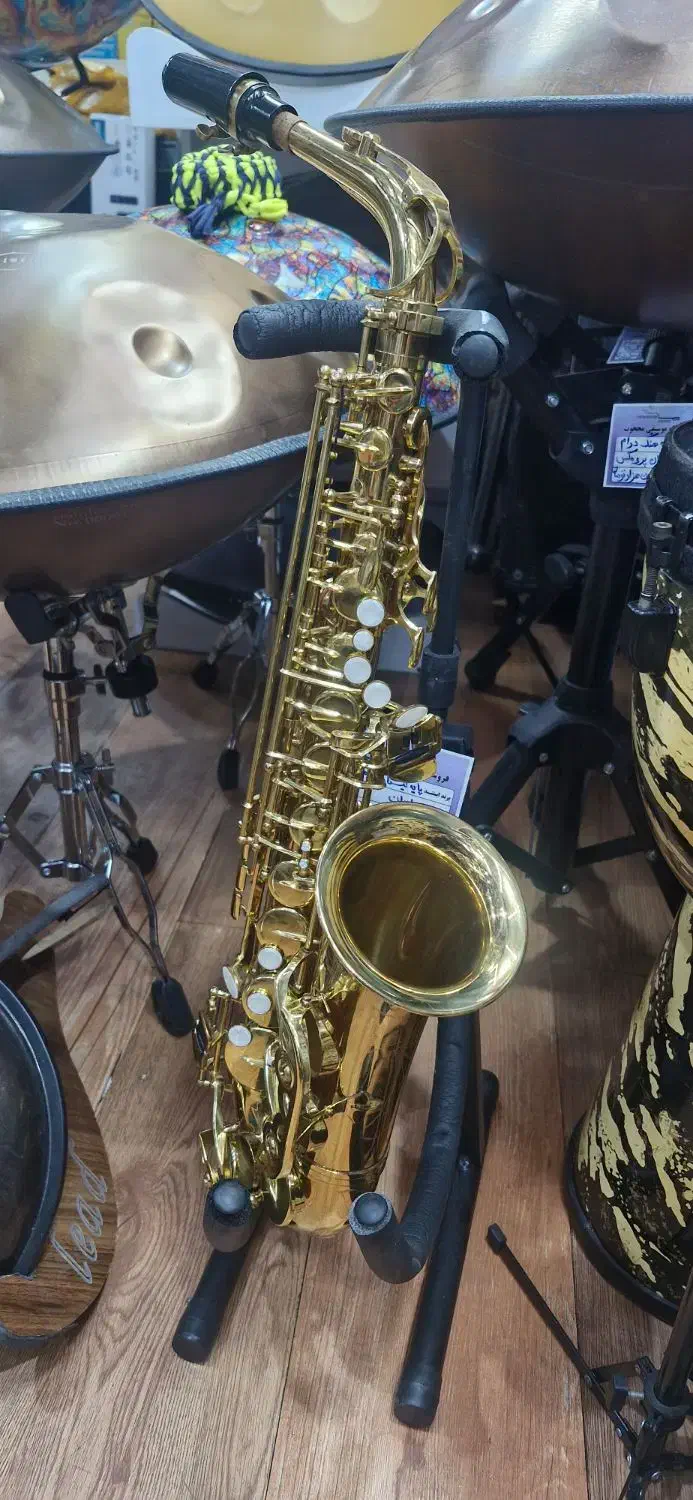 ساکسیفون آلتو در حد نو|سازهای بادی|رشت, بازار|دیوار
