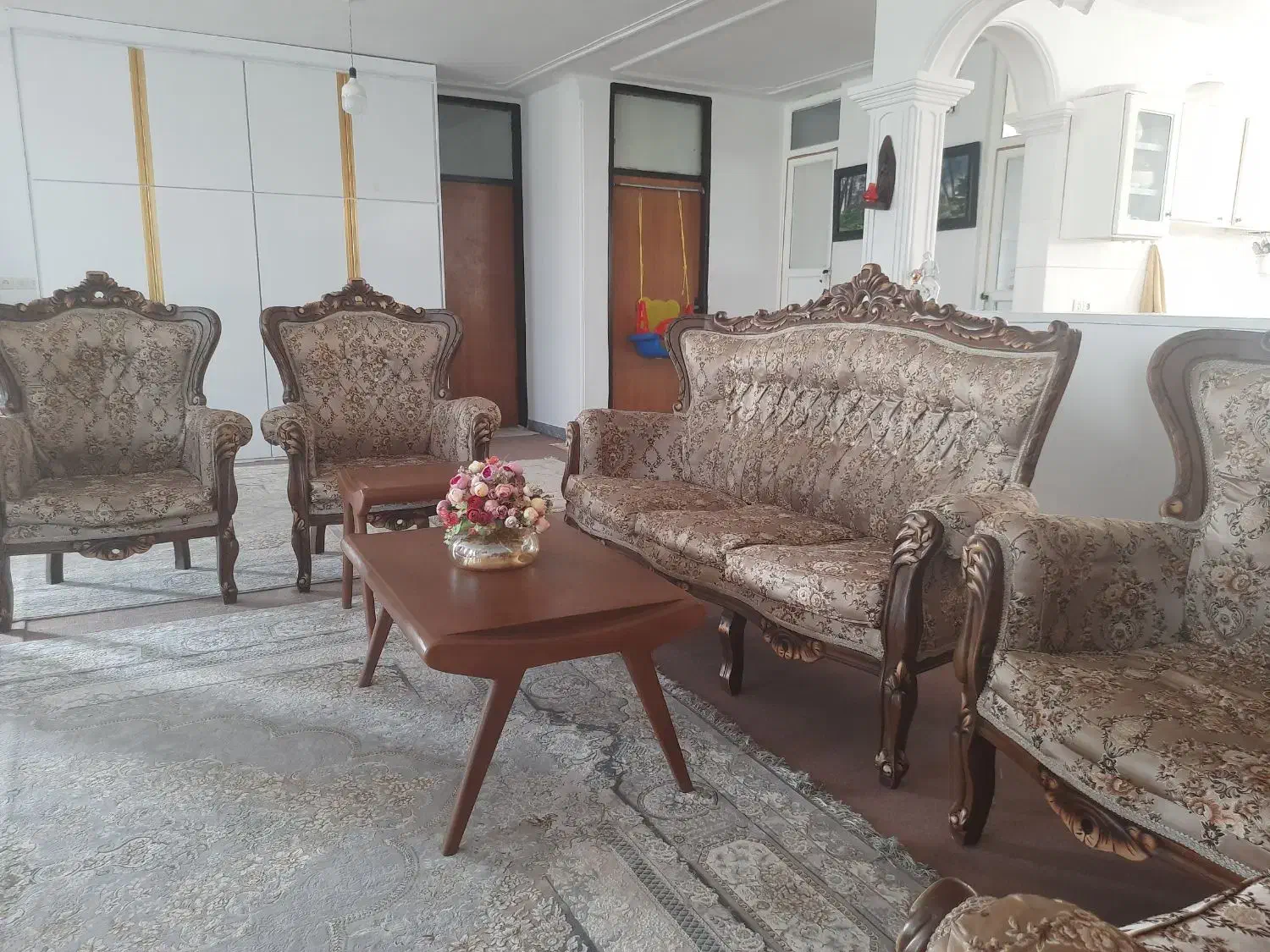 مبلمان ۷ نفره  سلطنتی|مبلمان خانگی و میز عسلی|یاسوج, |دیوار
