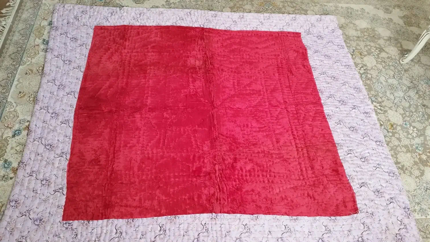 لحاف کرسی روتختی مخمل|رختخواب، بالش، پتو|فولادشهر, B7|دیوار