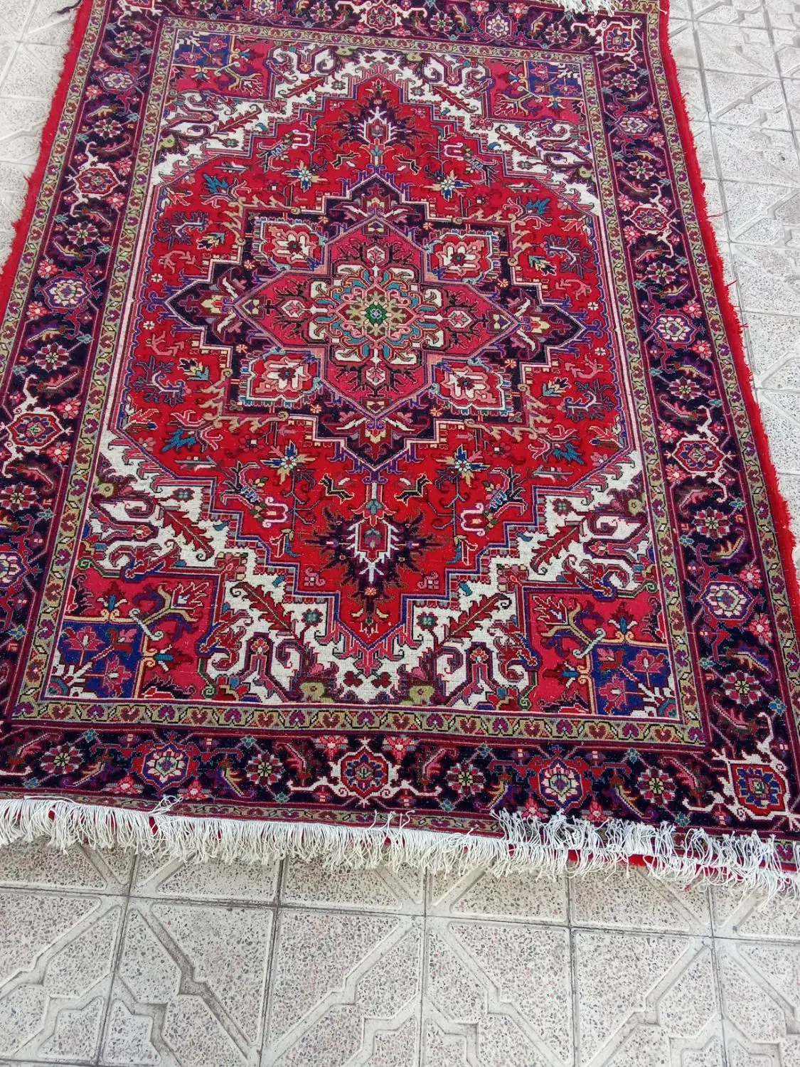 یک جفت فرش هریس تاجری ۶ متری|فرش|عجب شیر, |دیوار