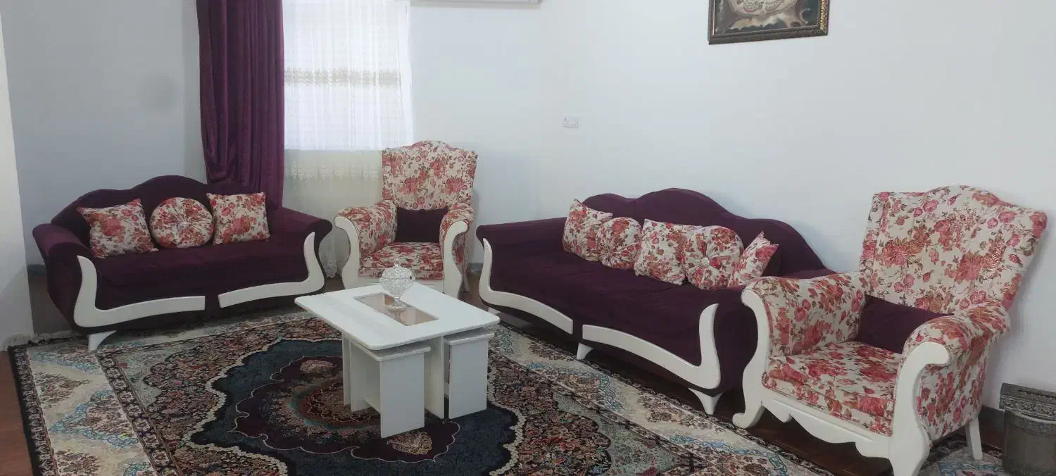 مبل ۷نفره همراه میز ناهار خوری میز تلوزیون|مبلمان خانگی و میز عسلی|فومن, |دیوار